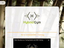 Tablet Screenshot of hybrid-gym.com